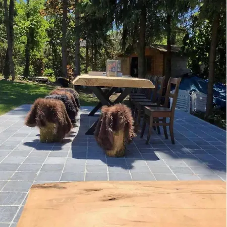בית נופש Beautiful Wooden Chalet With Large Garden And Balcony, Located In